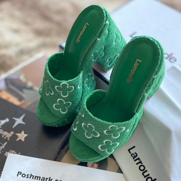 Larroudé Margot Wedge Heels - Picture 9 of 14